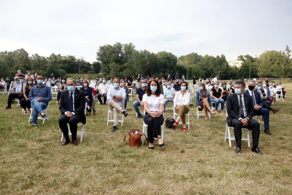 Acte d'homenatge a les víctimes de la covid-19 a Girona