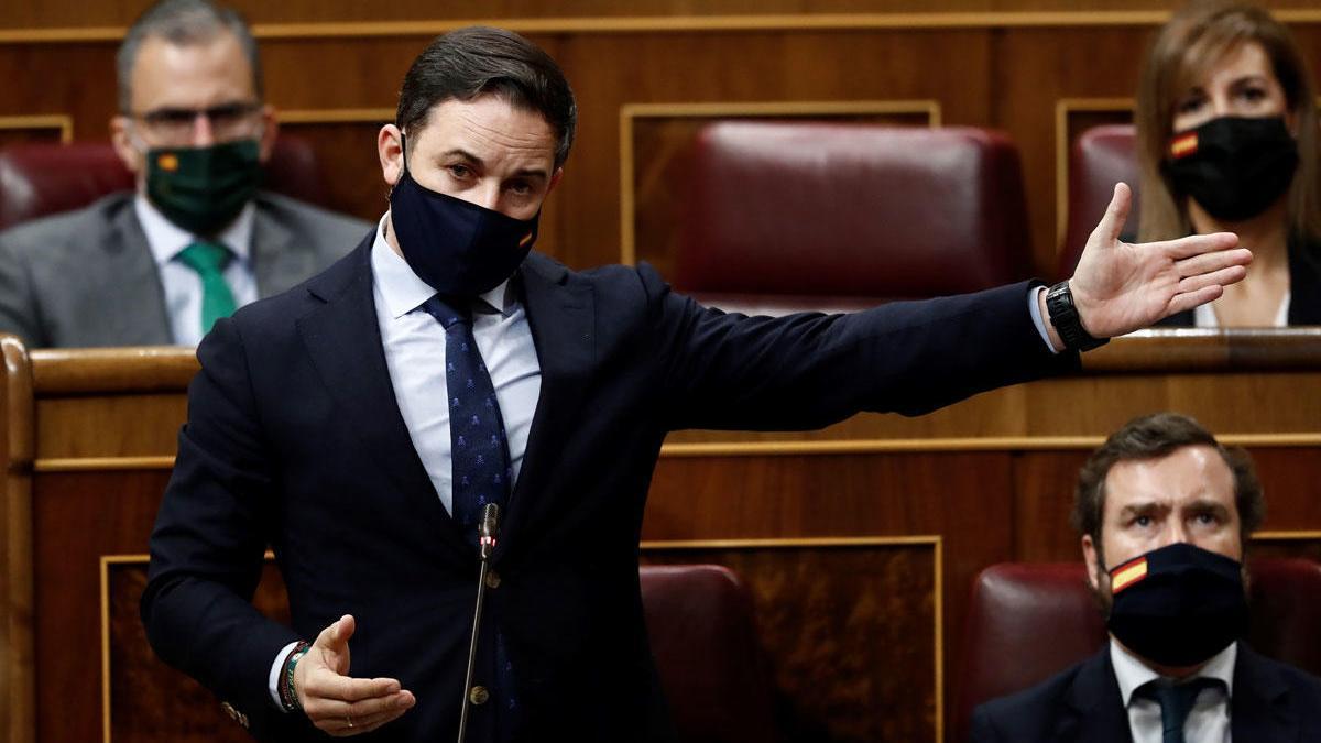 El líder de Vox, Santiago Abascal.