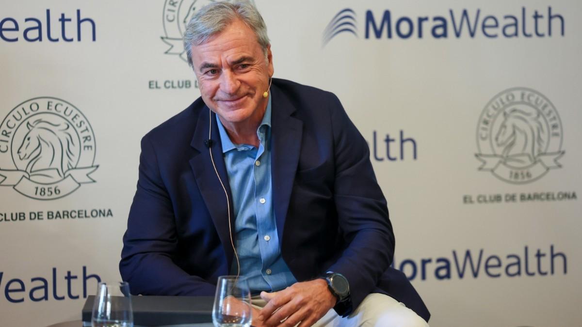 Sainz, en un evento en el Círculo Ecuestre de Barcelona