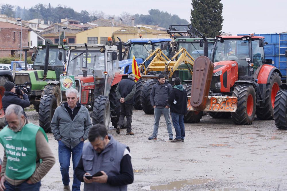 La marxa de tractors a Girona