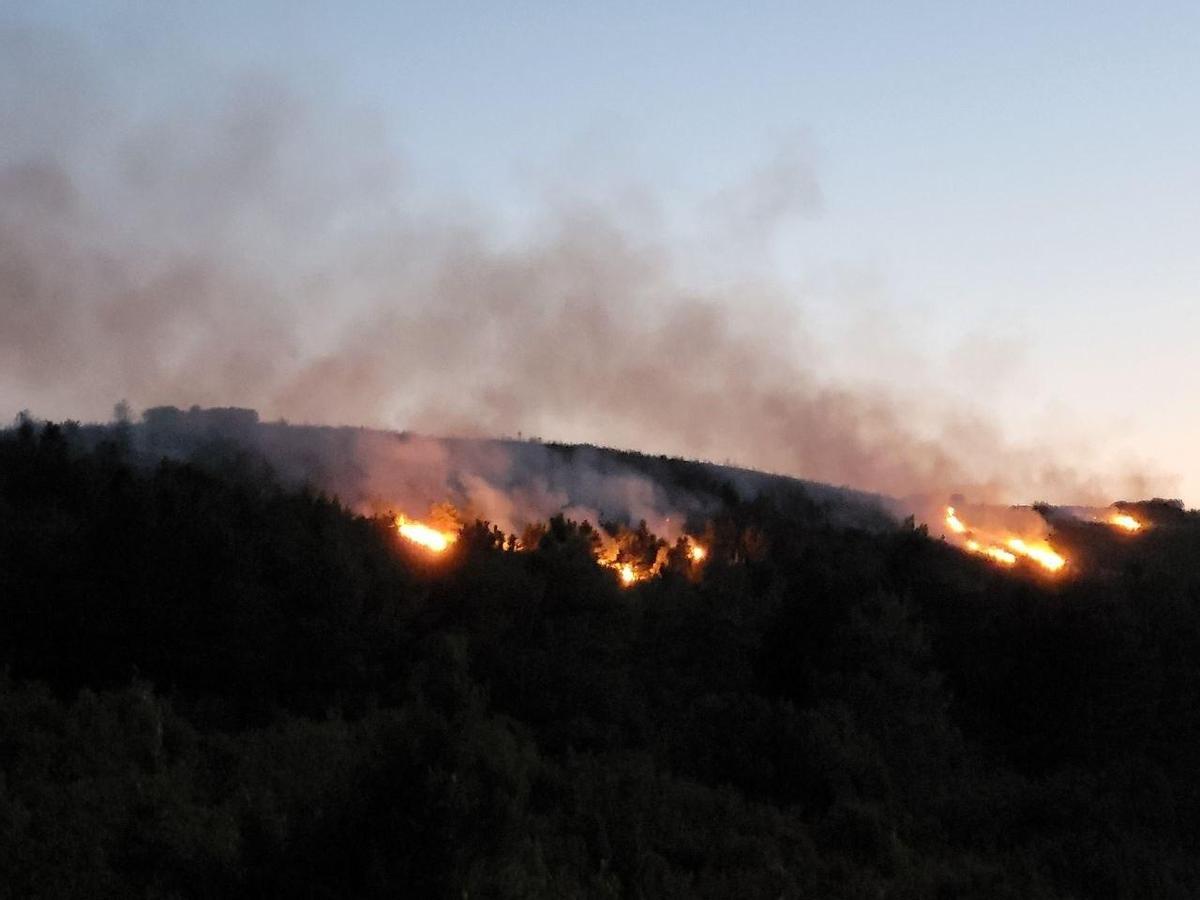 El incendio se ha llevado por delante 75 hectáreas.