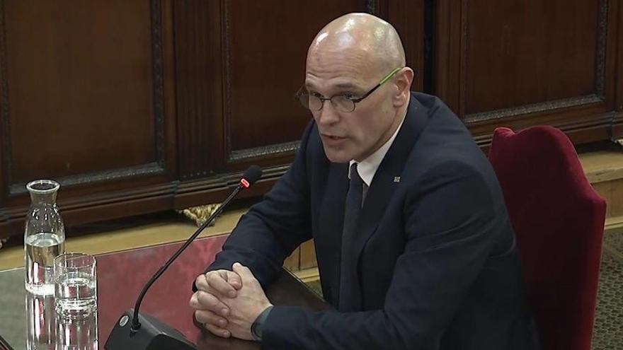 Raül Romeva, durante el juicio del &#039;procès&#039;.