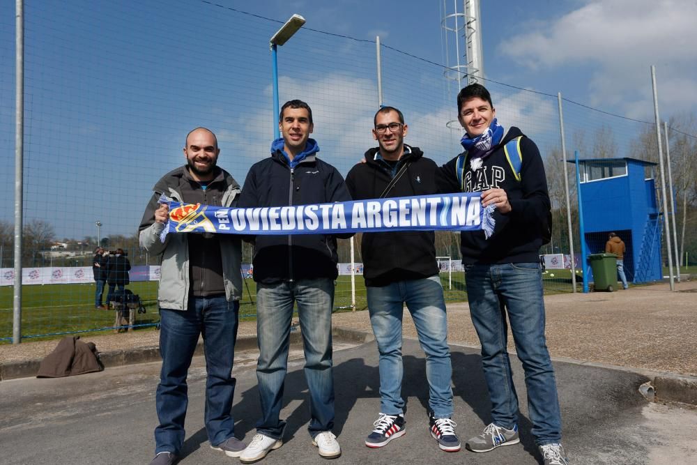 Entrenamiento del Real Oviedo en el Requexón