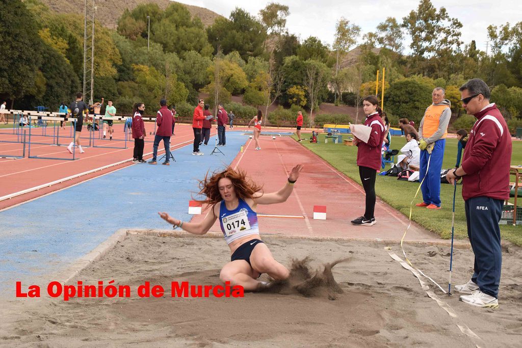 Regional absoluto y sub-23 de atletismo en Lorca (I)