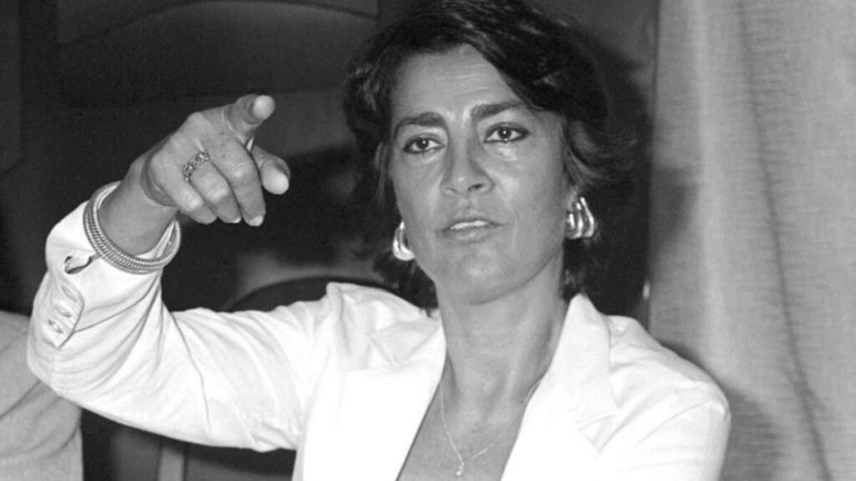 A actriz Irene Papas