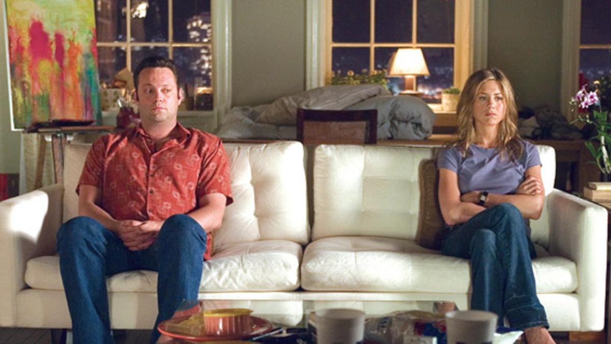 Escena de la película 'Separados' de Jennifer Aniston y Vince Vaughn.