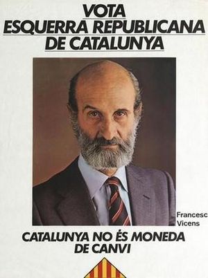 Cartell d’ERC per a les eleccions generals del 1982.