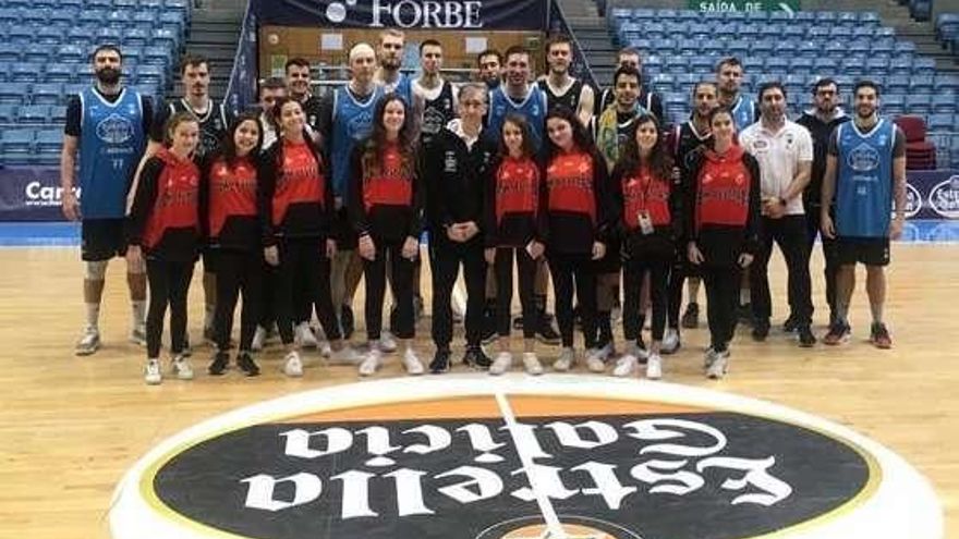 Las infantiles del Reale EDM A Estrada visitan al Obradoiro de la ACB