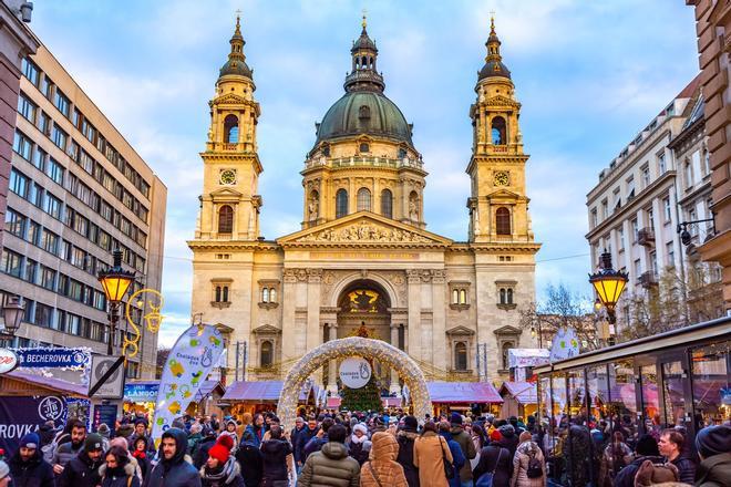 Budapest, Hungría, mercados navidad