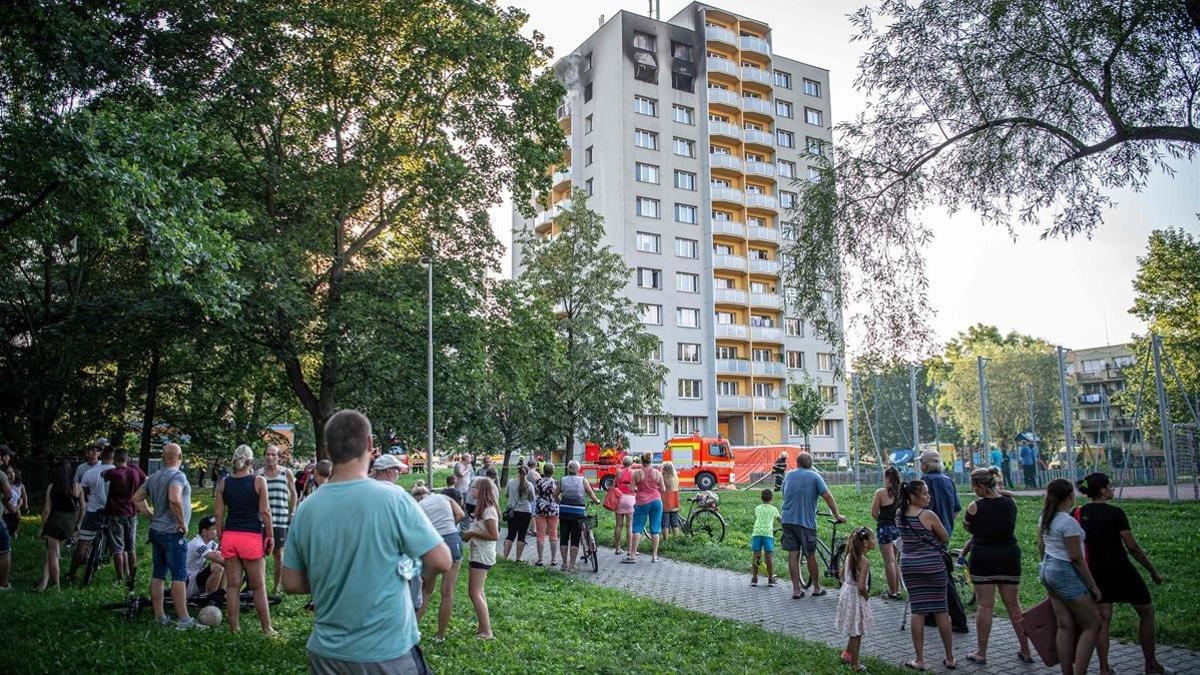 El apartamento en el que se ha registrado el incendio, en la localidad checa de Bohumin