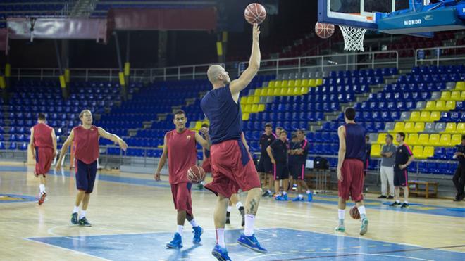 REVISIÓN MÉDICA Y PRIMER ENTRENAMIENTO FCBARCELONA BALONCESTO 2014/15