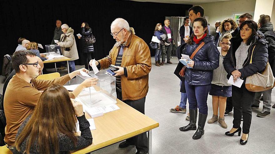 Col·legi electoral de Girona en les eleccions de 2017.