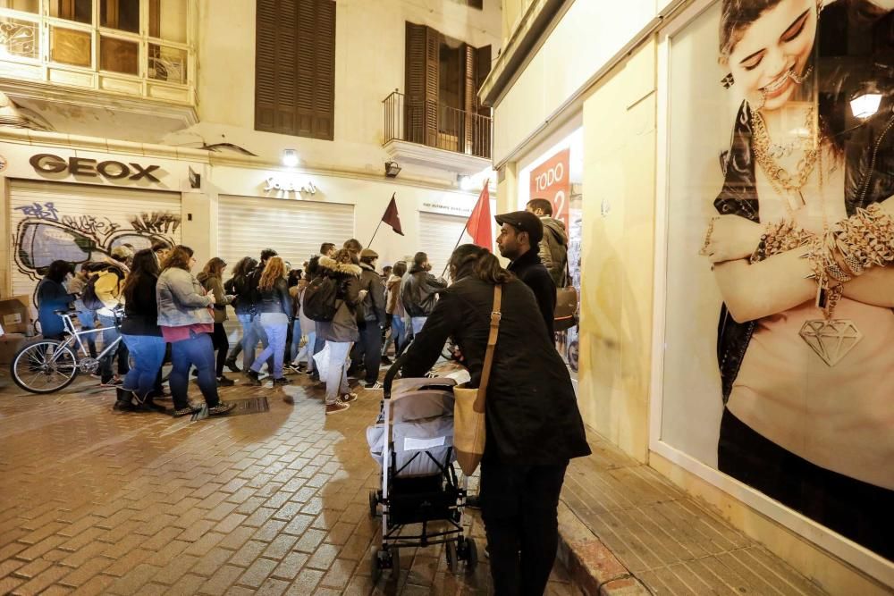 Manifestación por el Día de la Mujer Trabajadora en Palma