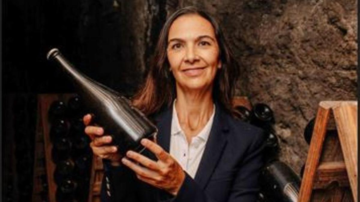 Rebeca García, presidenta de la Asociación de Elaboradores de Cava de Requenaa.