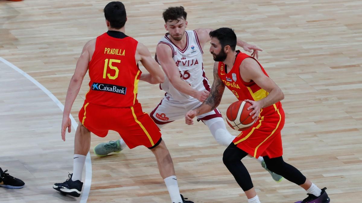 Ricky Rubio, en el España-Letonia de las ventanas FIBA