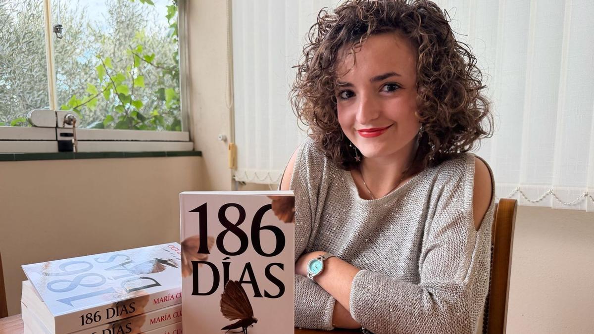 María Cuadrado con su nuevo thriller, '186 días'