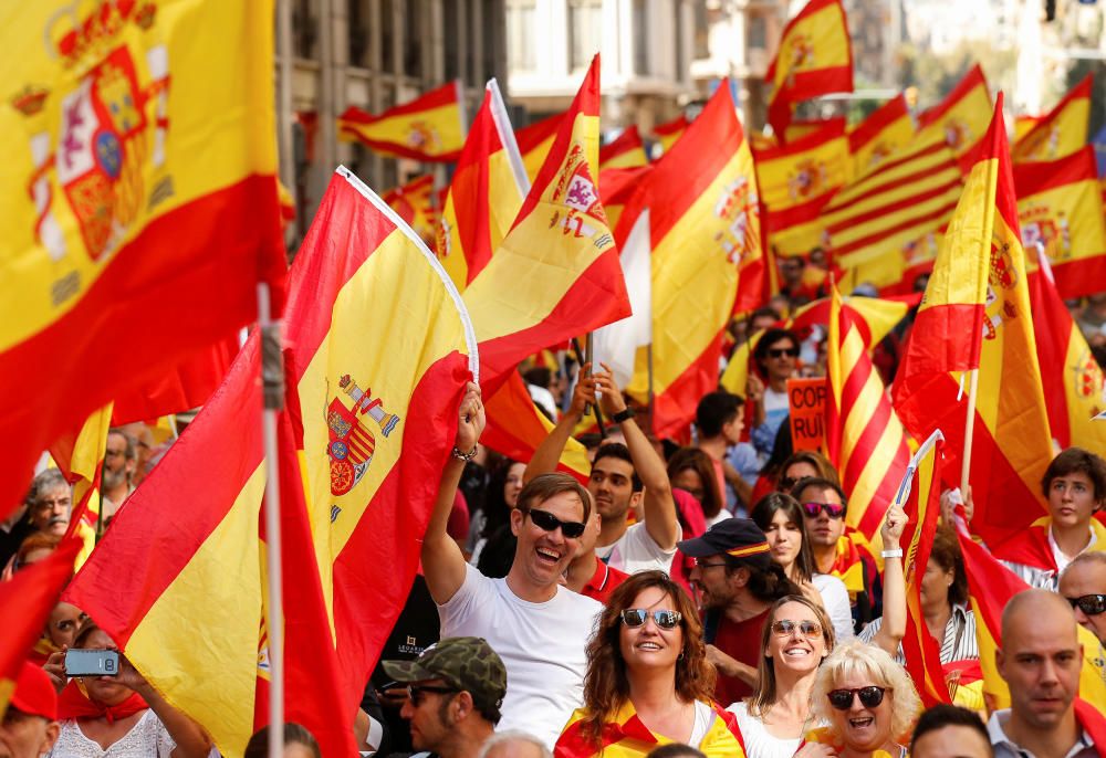 Manifestación en Barcelona por la unidad de España