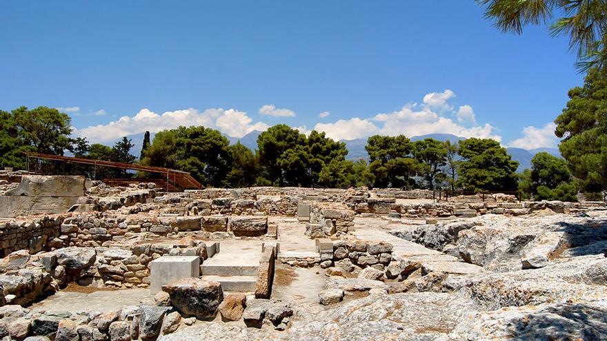 Ruinas del Palacio de Festos.