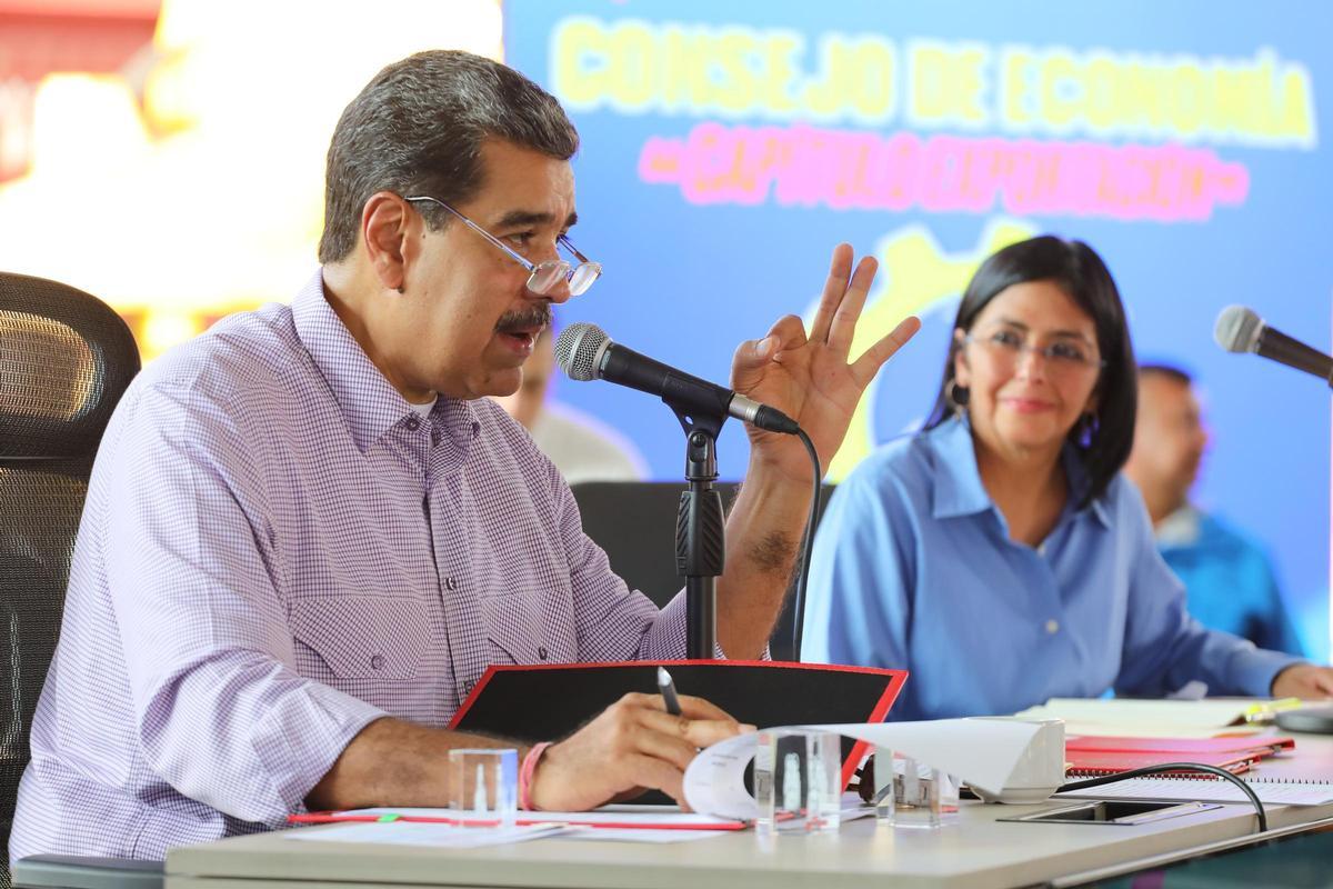 Nicolás Maduro, este jueves, durante un acto del Gobierno de Venezuela.