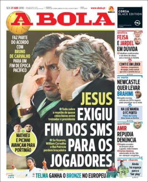 Portadas deportivas del viernes 27 de abril