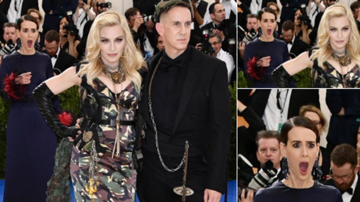 Las redes se han hecho eco del momentazo Madonna en la gala del MET, cuando Sarah Paulson se ha quedado patidifusa ante el modelo de la reina del pop.