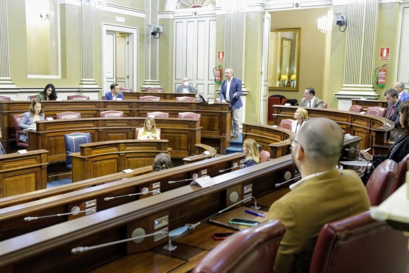 Pleno del Parlamento de Canarias  preside Gustavo Matos , presidente del gobierno , Victor Torres   | 19/05/2020 | Fotógrafo: Delia Padrón