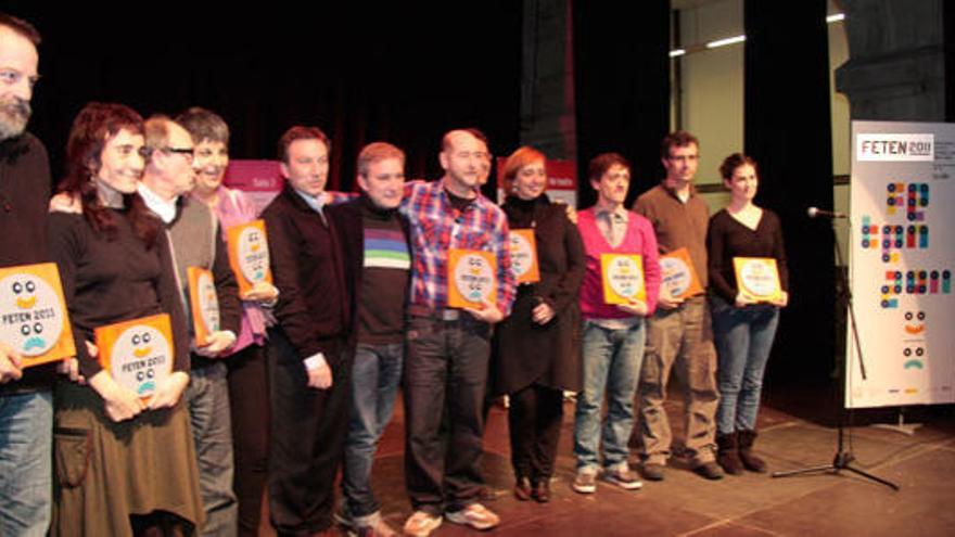 Todos los premiados en Feten 2011.