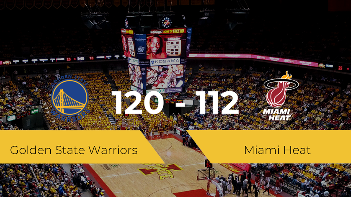 Golden State Warriors se lleva la victoria frente a Miami Heat por 120-112