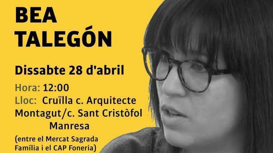 ANC Manresa porta el debat republicà al carrer amb una xerrada amb Bea Talegón