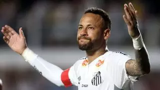 Neymar Jr. ya golea con el Santos