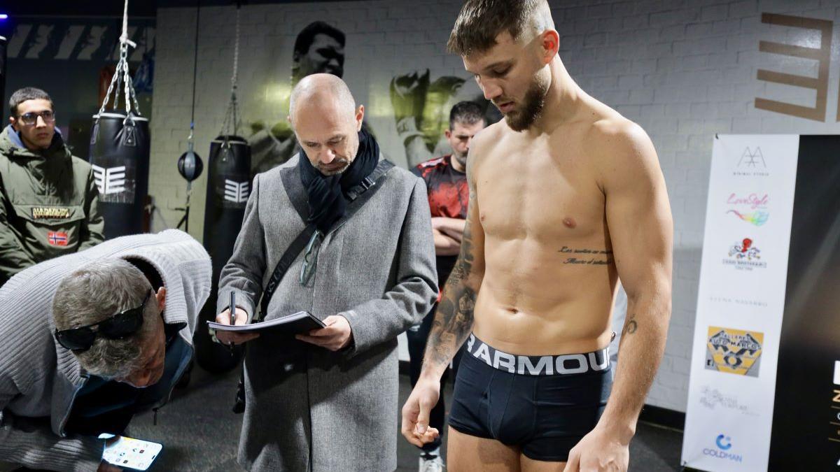 Pesaje previo a la velada de boxeo del viernes 29 de noviembre en Zaragoza