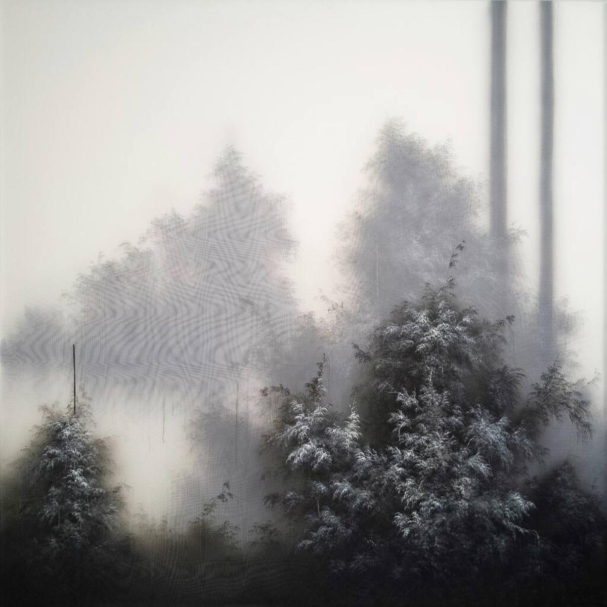 Una de las pinturas de la muestra.