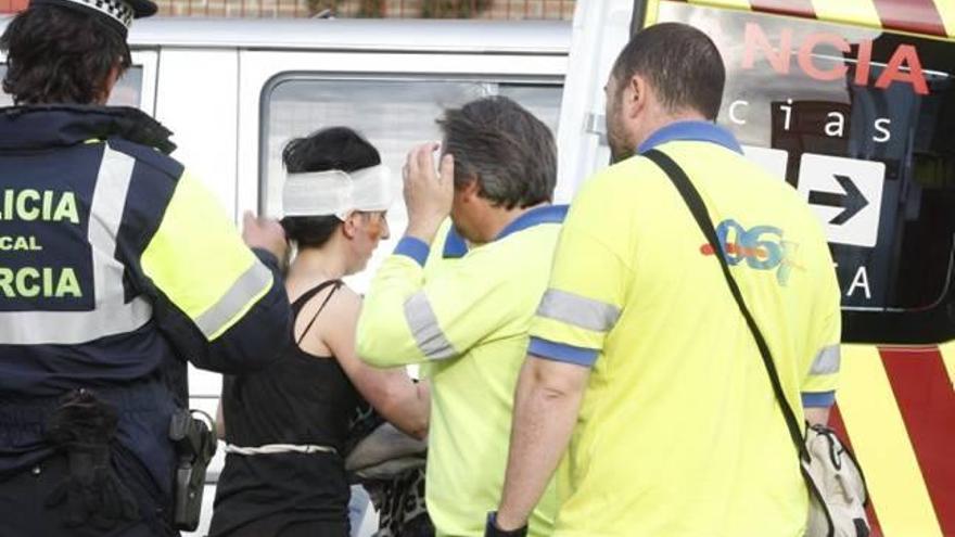 Un motorista atropella a una chica en Murcia