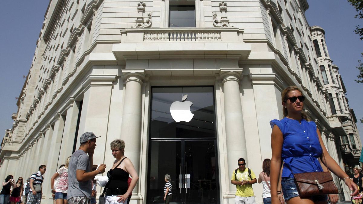 La tienda de Apple en el Paseo de Gracia de Barcelona.