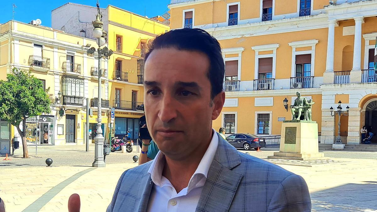 Ricardo Cabezas, portavoz del grupo municipal socialista en el Ayuntamiento de Badajoz.