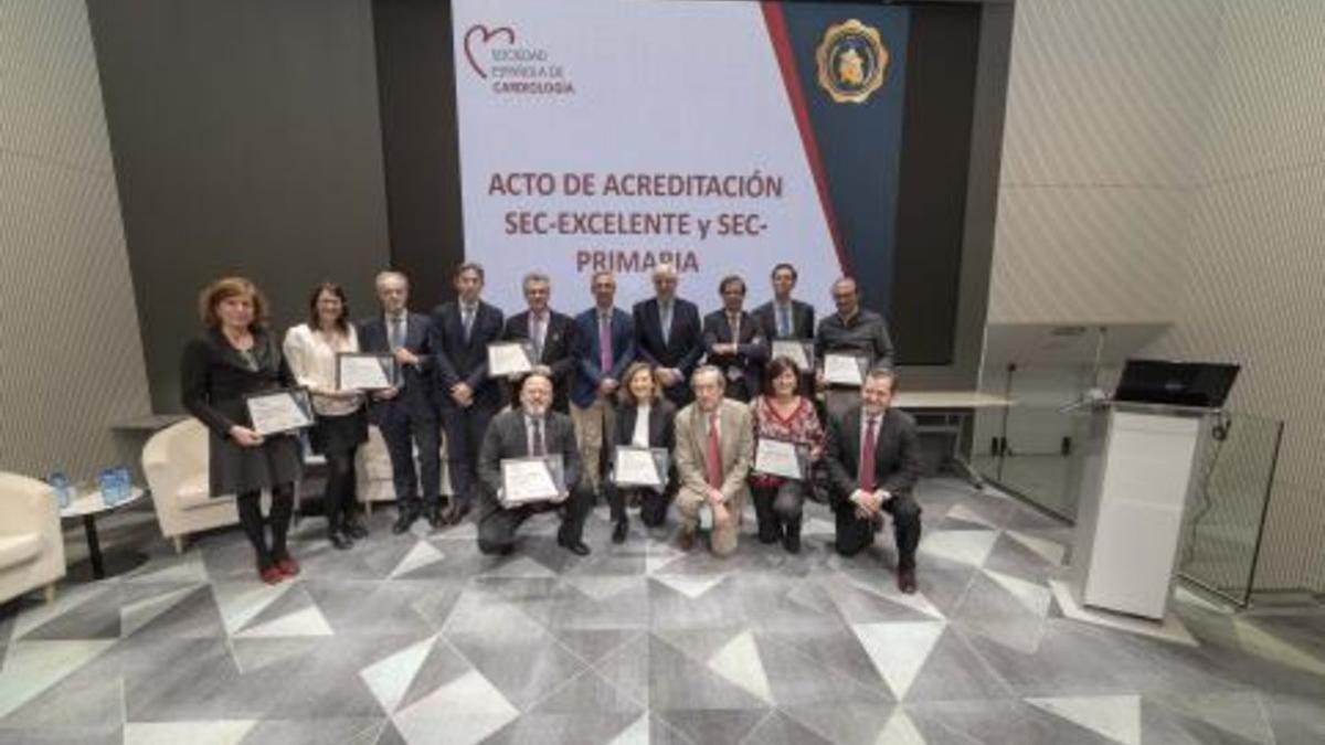 Entrega de acreditaciones SEC-EXCELENTE en la sede de la Sociedad Española de Cardiología