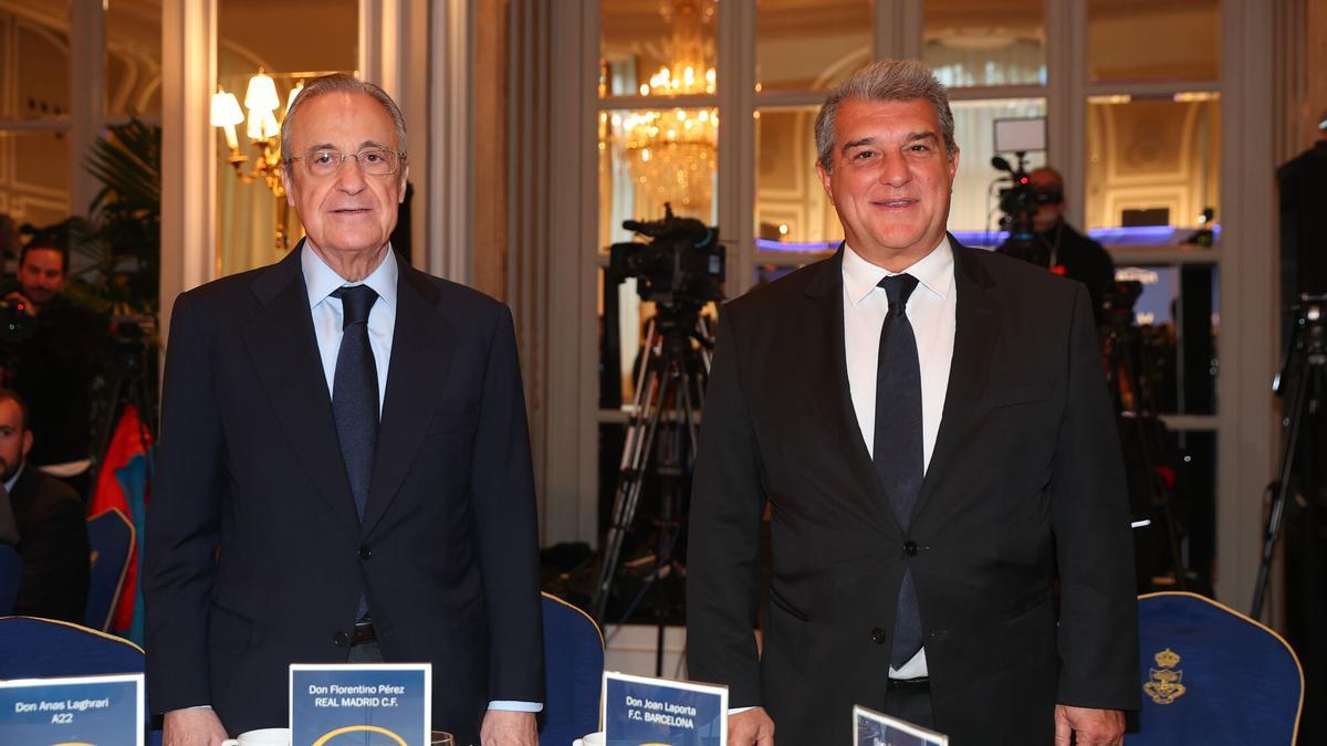 Florentino Pérez y Joan Laporta, en una imagen de archivo