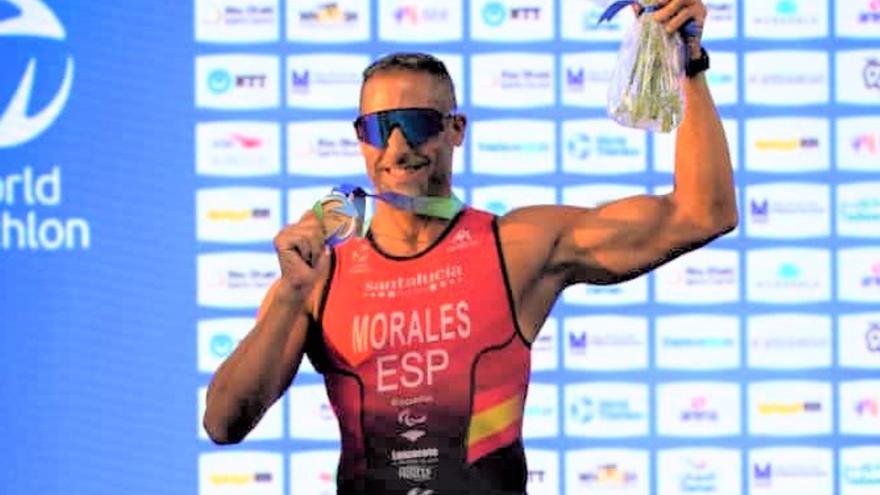 El canario Lionel Morales, subcampeón mundial de paratriatlón en Abu Dhabi