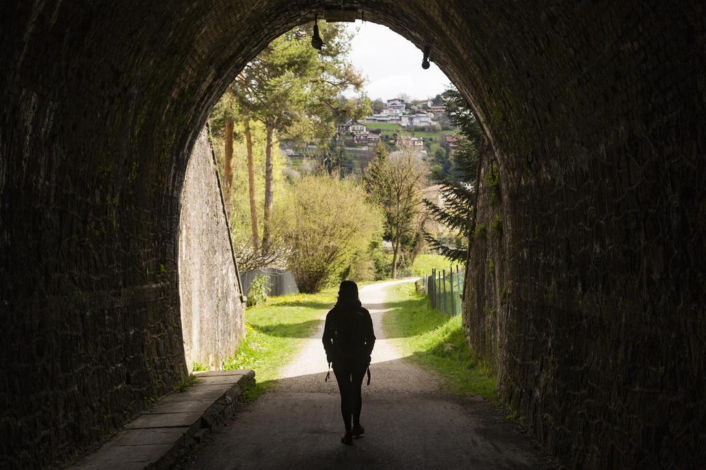 Llegando al municipio de Ponteranica (Bérgamo), en la sexta etapa de la Via delle Sorelle.