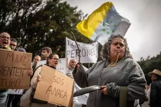 Manifestación en Anaga