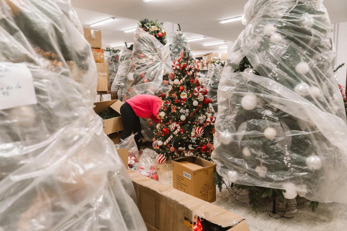 Así es el almacén de Tetuán donde se puede alquilar árboles de Navidad
