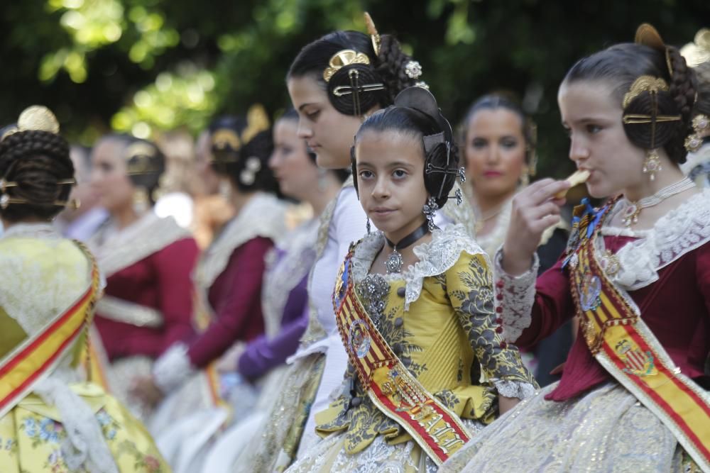 Homenaje de las fallas del Marítimo a la Senyera