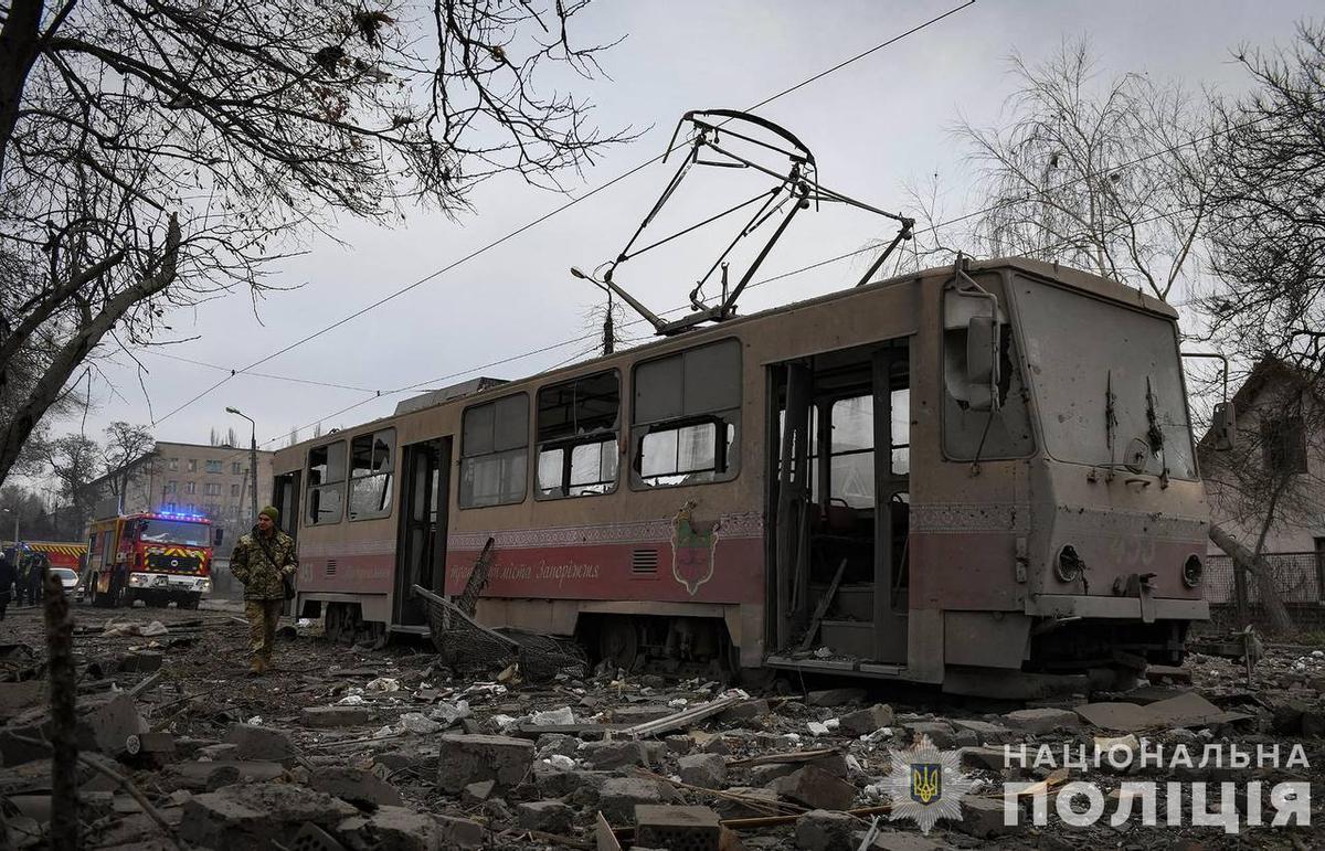 Ataque ruso con misiles sobre Zaporiyia