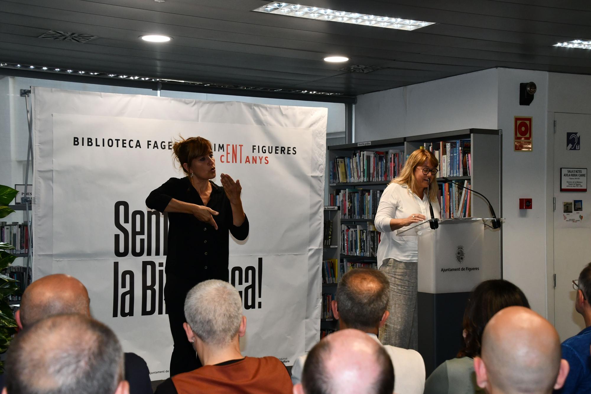 La Biblioteca de Figueres compleix cent anys amb una festa popular i molts records