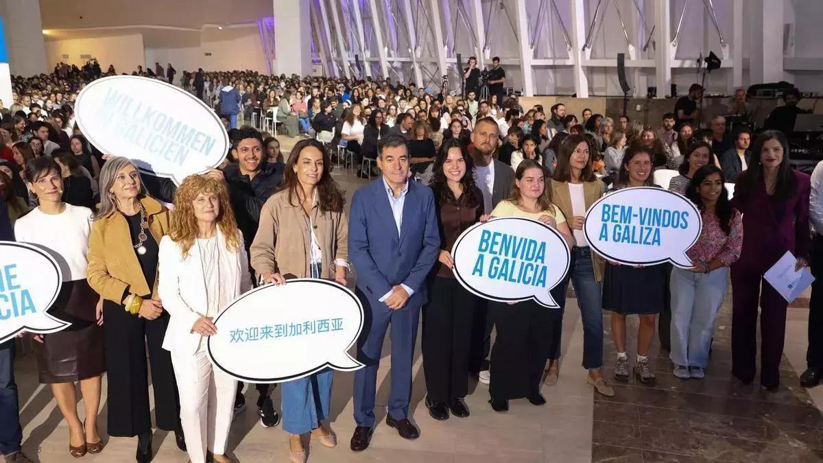 Acto de bienvenida de los auxiliares de conversación en octubre en la Cidade da Cultura.
