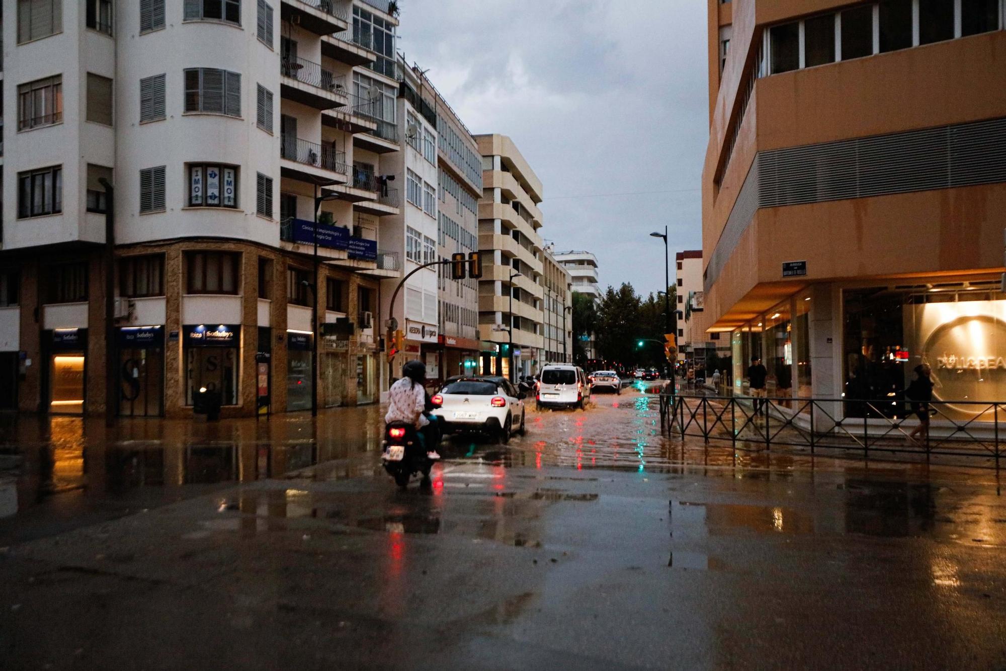 Las imágenes de la dana 'Alice' en la tarde del sábado en Ibiza