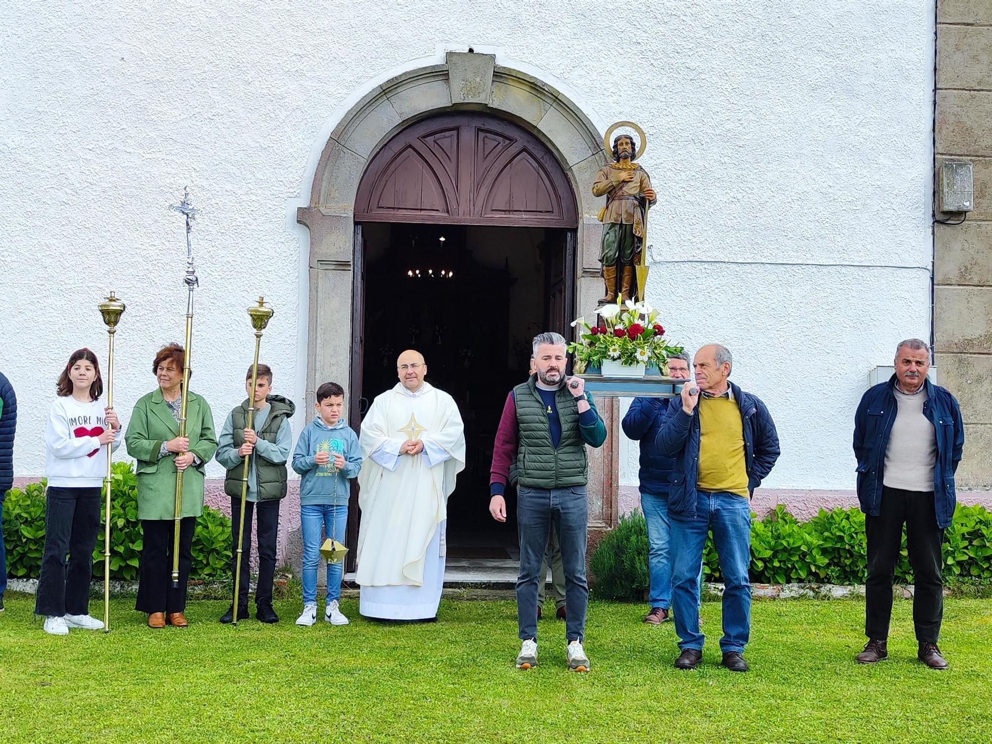 San Isidro, de procesión en Santa Eugenia medio siglo después