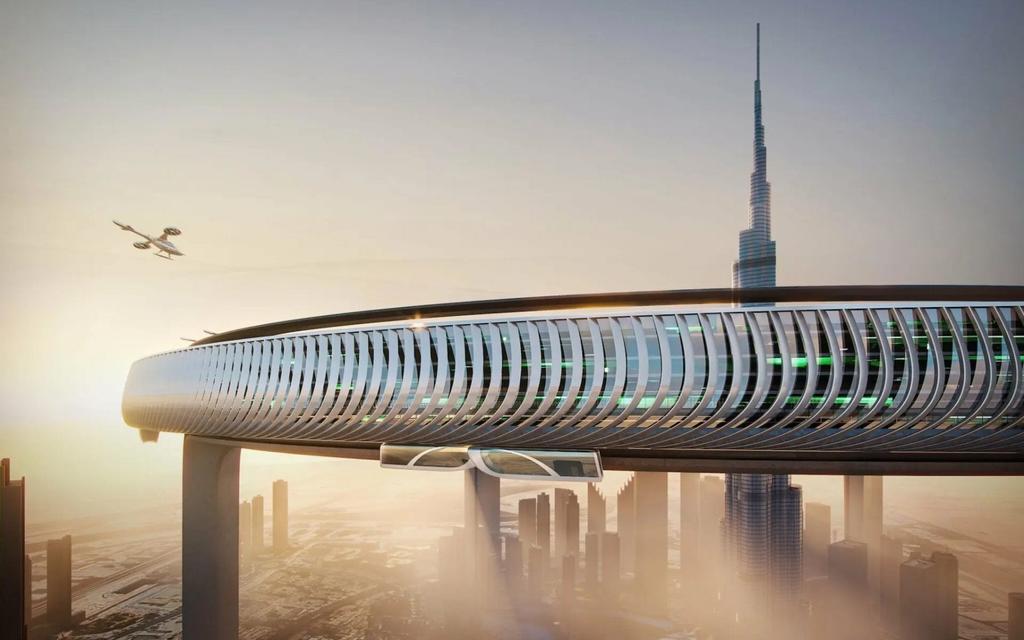 En la parte inferior de la circunferencia habría cápsulas transportadoras que viajarían a 100 kilómetros por hora