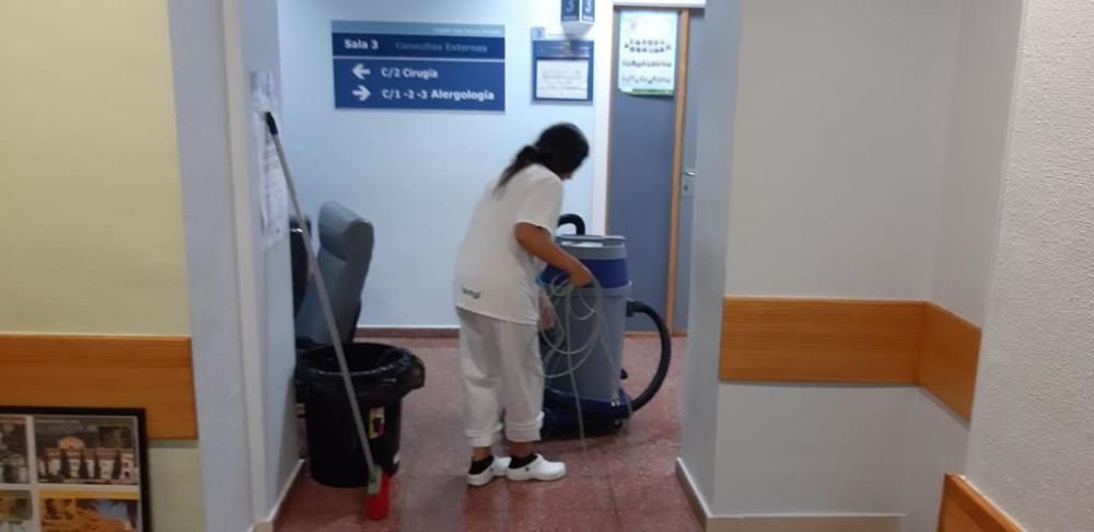 El temporal ha afectado al Hospital Vega Baja.