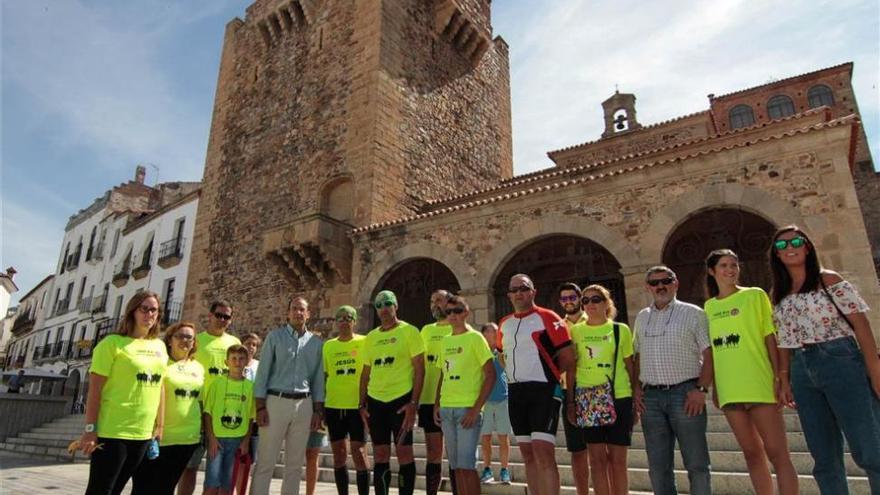 Un peregrino contra el cáncer llega a Cáceres